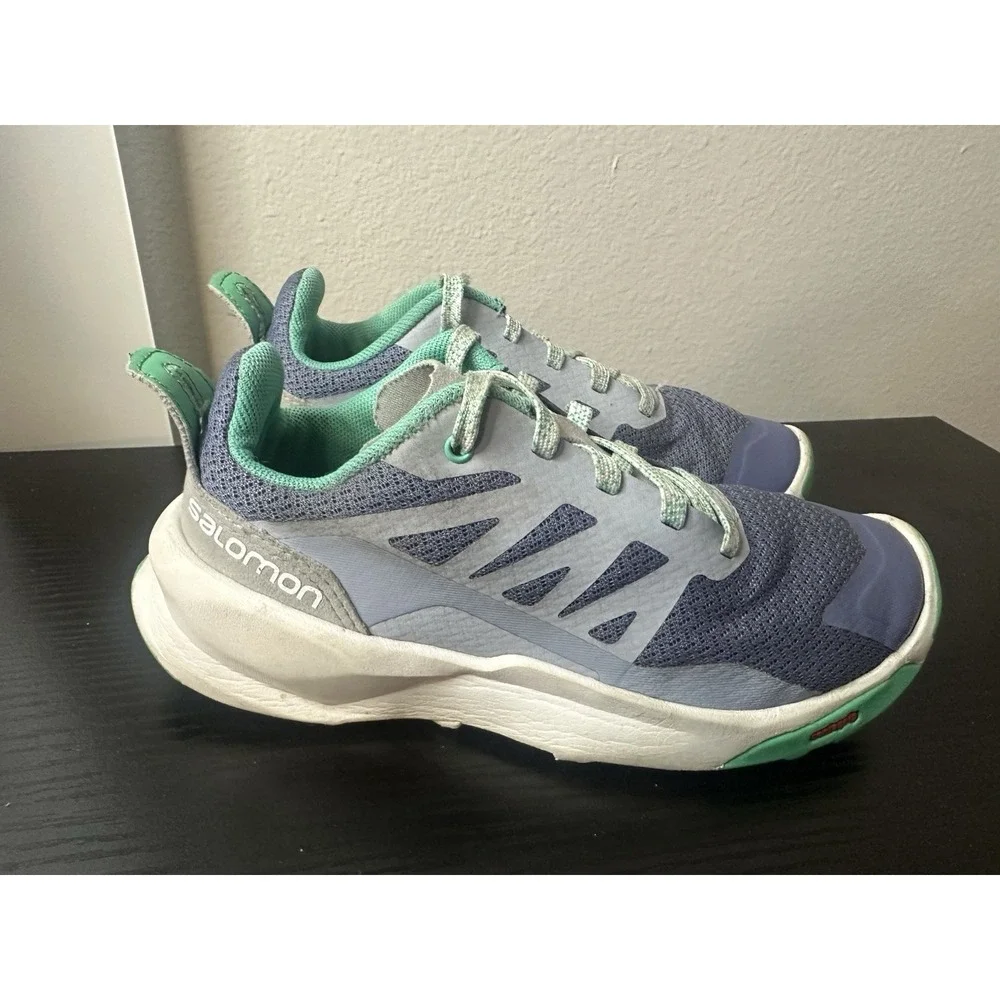 Salomon Patrol Hiking Shoes Kids Size 1 Contagrip Lace Up Sneakers